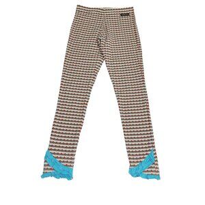 Matilda Jane Girls 10 Striped Polka Dot Leggings With Ruffle Hem Multicolor 2561